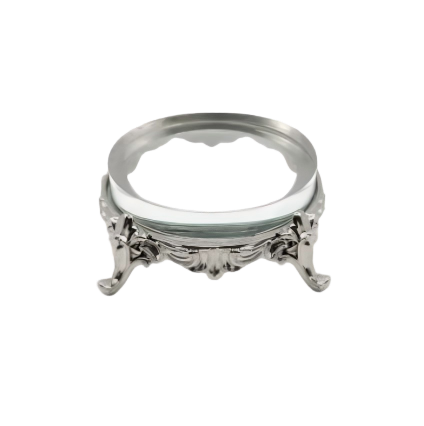 Round Crystal Memorial Sculpture Pedestal